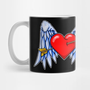 Heart with Wings Tattoo Mug